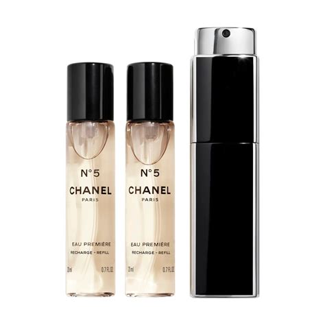 chanel nr5 eau premier recharge refill|chanel refillable purse spray.